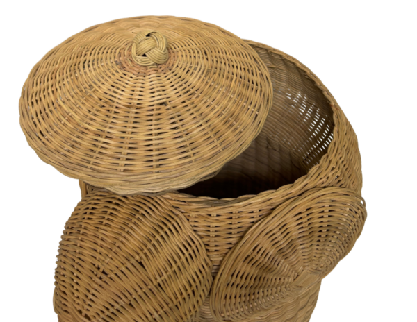 ELEPHANT HANDMADE RATTAN African Kids Room Jurassic Park Nest Basket Wicker Bin - Image 3