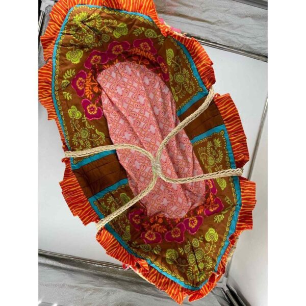 Extra Large Boho Wicker Basket/ Baby Basket/ Pet Bed Handles - Image 5