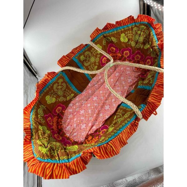 Extra Large Boho Wicker Basket/ Baby Basket/ Pet Bed Handles