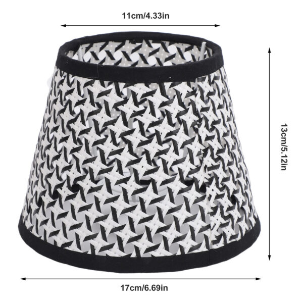 Faux Rattan Woven Lamp Shade E27 E14 PE Decorative Lampshade Replacement - Image 3