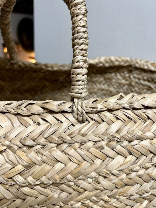 Handmade braided extra large basket with handles - Image 2