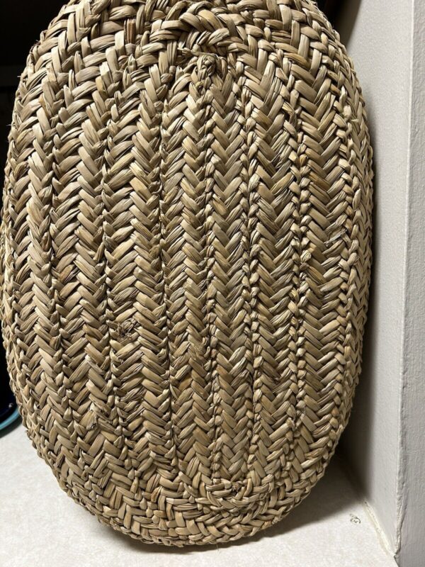 Handmade braided extra large basket with handles - Image 6