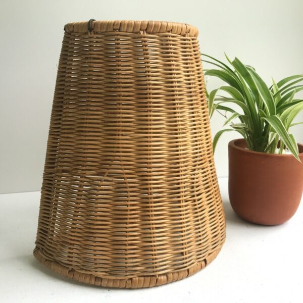 Handmade Cane Wall Lampshade Decoration Natural Wicker Rattan Home Lamp Gift New - Image 5