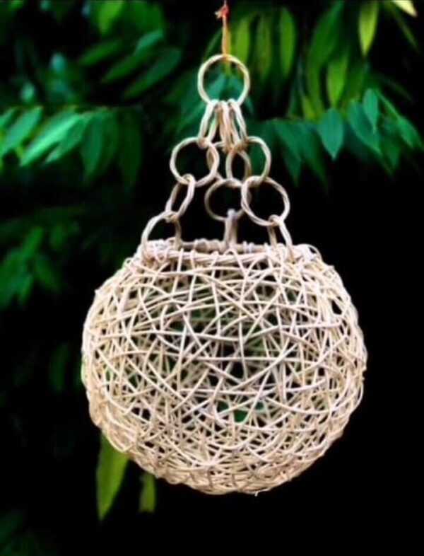 Handmade Cane Wicker Hanging Lampshade shape Cane Ceiling Light Shade