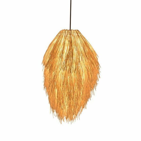 handmade Reed leaves lamp Lampshade Hanging Lamp Lighting Hotel Restaurant deco