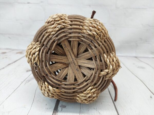 Handmade Woven Vase Seagrass Rattan Flower Pencil Basket Boho Chic Wicker Decor - Image 4