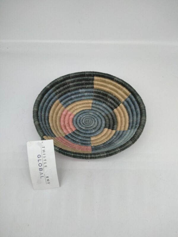 Handwoven Sisal Coil Basket Bowl Ikirezi 7.5" Diameter Thistle Farm Global New