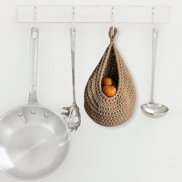 Hanging Fruit Basket Boho Hanging Wall Basket Kitchen Storage Home Decoration - Image 4