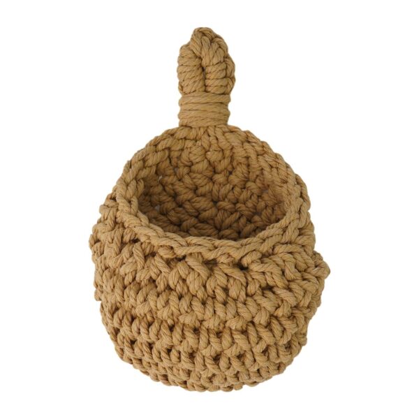 Hanging Wall Vegetable Fruit Baskets Jute Eco Hanging Basket Cotton Rope - Image 3