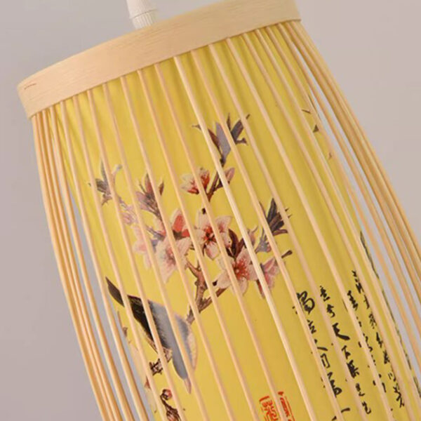 HG Woven Pendant Light Chinese Japanese Style Retro Rattan Lampshade Pendant Cha