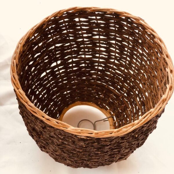 Home Deco Lamp Shade Bulb Cover Dried Kithul Flower Branch Handmad Rattan Wicker - Image 4