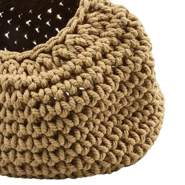 Home Kitchen Woven Basket Hanging Storage Baskets Cotton Rope Eco Fruit - Image 3