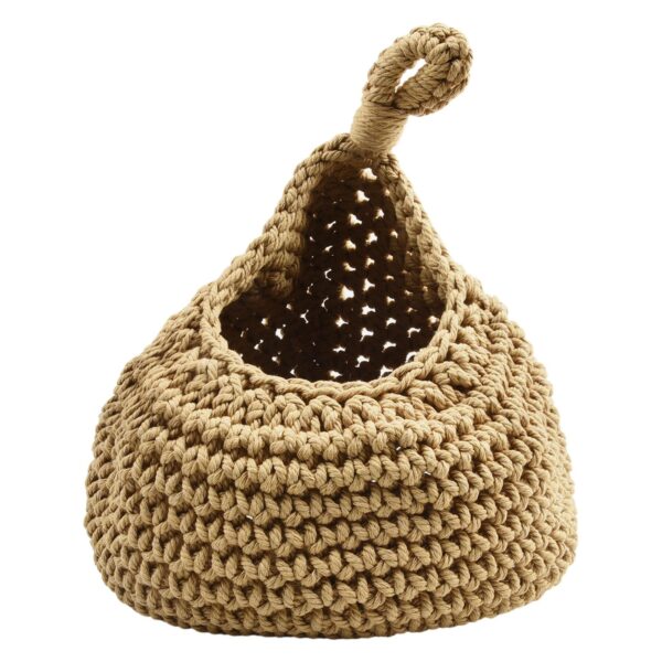 Home Kitchen Woven Basket Hanging Storage Baskets Cotton Rope Eco Fruit - Image 6