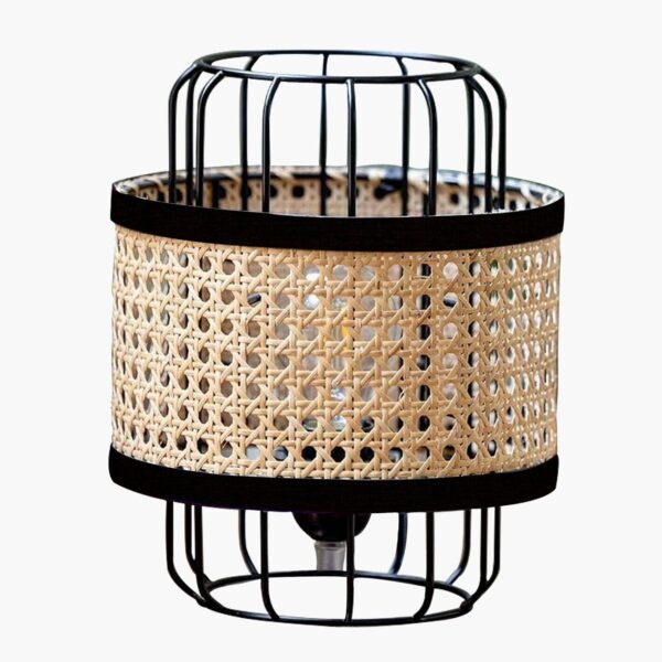 HOMESAKE Rattan Pendant Light Table Lamp - 10 inch - Image 3