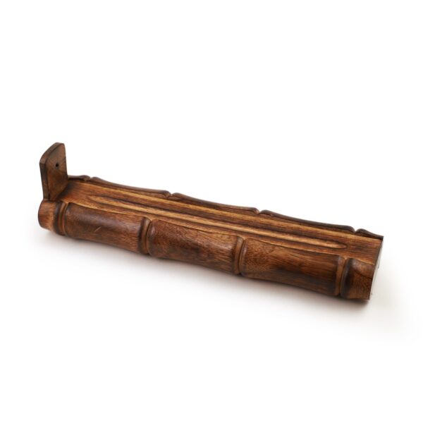 Incense Burner - Bamboo Holder and Storage - 12 inches - Image 4