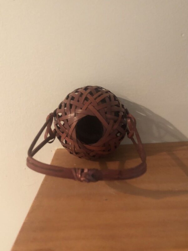 Japanese Bamboo Ikebana Handmade Basket - Image 3