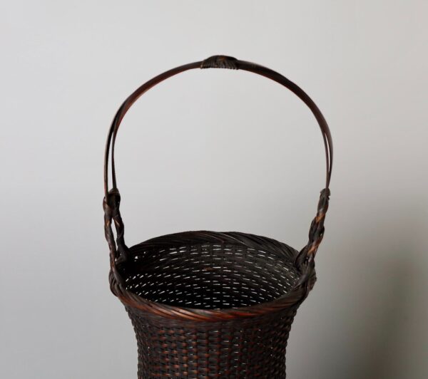 Japanese beautiful bamboo flower basket ZE15 - Image 3