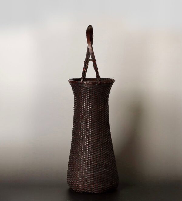 Japanese beautiful bamboo flower basket ZE15 - Image 4