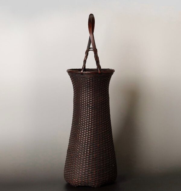 Japanese beautiful bamboo flower basket ZE15 - Image 5