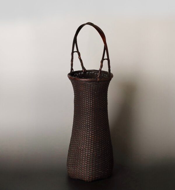 Japanese beautiful bamboo flower basket ZE15 - Image 6