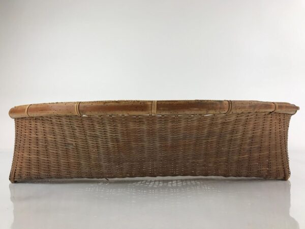 Japanese Handwoven Bamboo Drying Basket Vtg Large Kago Zaru 66.5 cm Wide B237 - Image 5