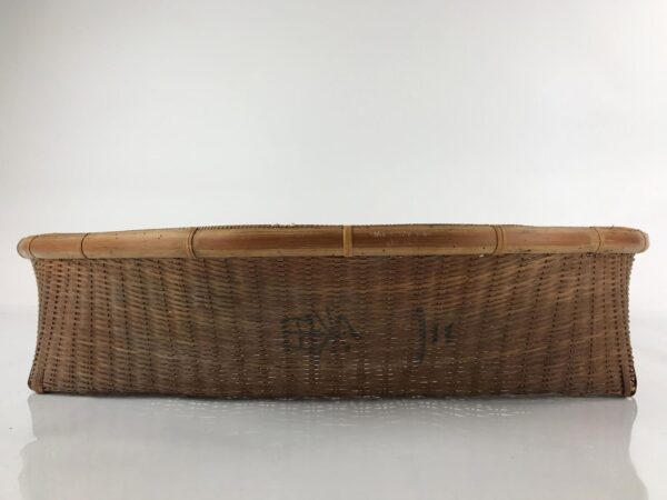 Japanese Handwoven Bamboo Drying Basket Vtg Large Kago Zaru 66.5 cm Wide B237 - Image 6