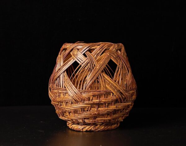 Japanese Ikebana Bamboo Basket Contemporary design UU85 - Image 2