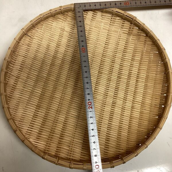 Japanese strainer "Zaru" bamboo basket tray simple 3sizes handmade traditional - Image 4