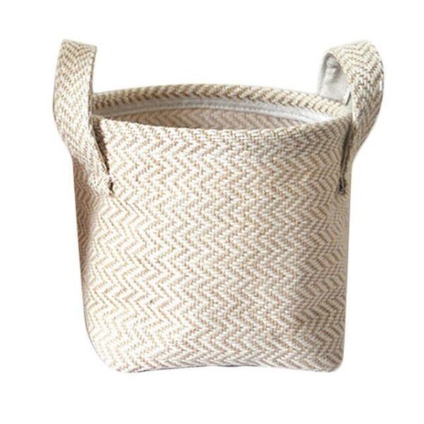 Jute Cloth Basket Home Storage Ideas Boho Decor jute,linen Baskets