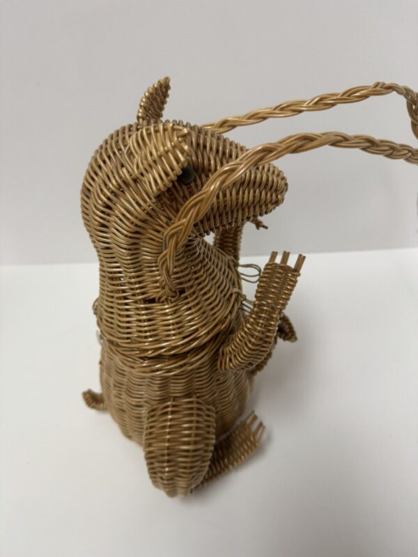 Kangaroo Woven Basket With Roo In Her Pouch, 10"Wx8"Dx11.5"H - Image 3