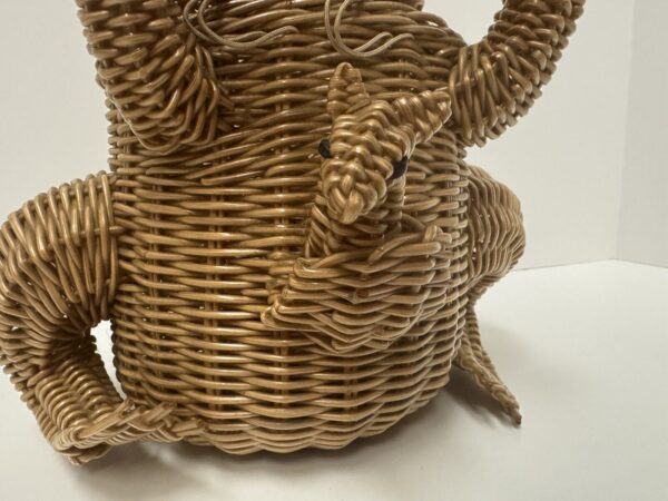 Kangaroo Woven Basket With Roo In Her Pouch, 10"Wx8"Dx11.5"H - Image 5