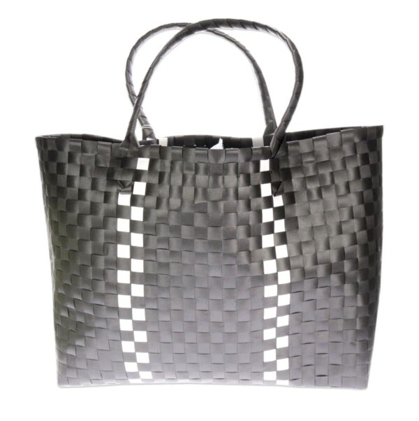 Kate Spade-Black+White Basket Weave-Woven Tote Beach Bag/Shopping/Travel-(NWT) - Image 3