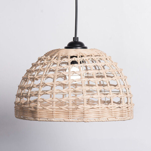 Lamp Shade Light Cover Chandelier Rope Woven Ceiling Weaving Pendant Fixture - Image 4