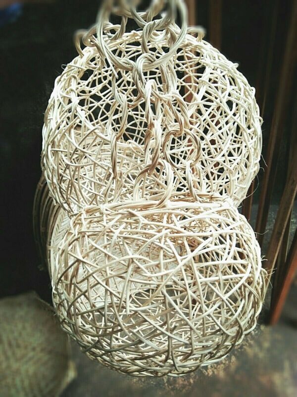 LAMP SHADES RATTAN Hanging Home Decorations Handmade Ceylon Eco friendly Balled - Image 4