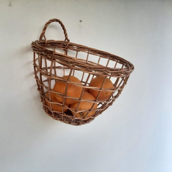 Large Hanging Basket / Woven Basket Wall Decor / Hanging Storage Basket / Boho - Image 5