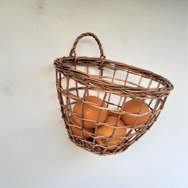 Large Hanging Basket / Woven Basket Wall Decor / Hanging Storage Basket / Boho