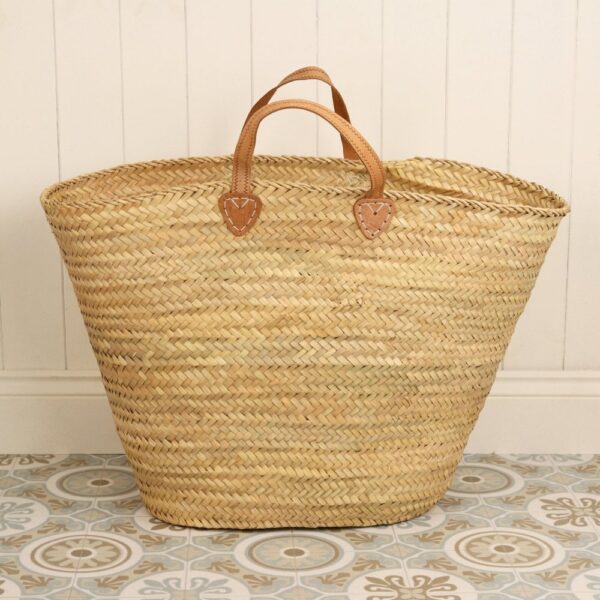 Large Woven French Market Basket