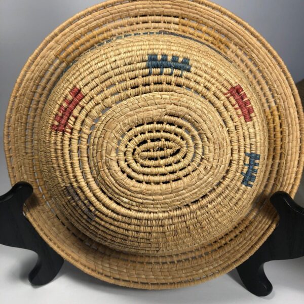 Lot of 3 Hand Woven Basket Shaped Hats For Wall Decor Boho Style Basket Wall - Image 6