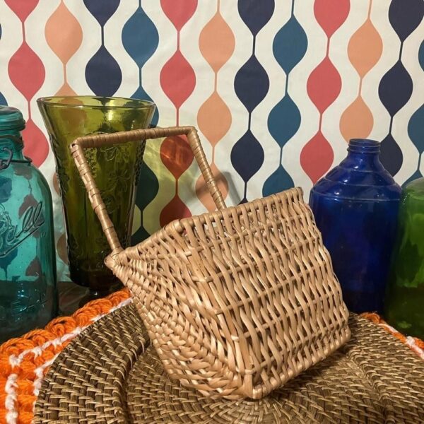 Medium Boho Whicker Hanging Wall Basket