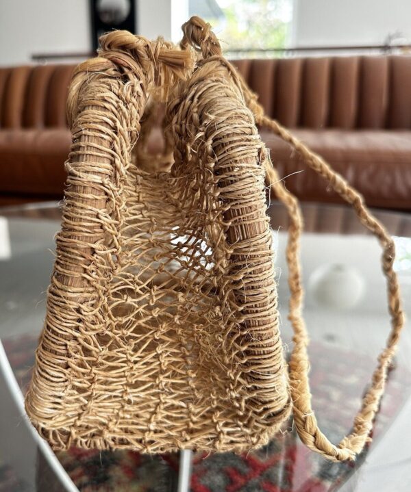 Mexican Handmade Natural Haucaul Jonote Crossbody Purse Bag Basket - Image 4