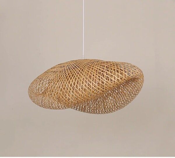 Modern bamboo pendant lights Rattan Shade Bamboo Asian Hanging Ceiling Lamp - Image 6