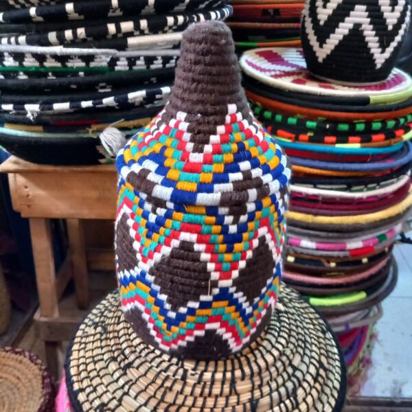 Moroccan basket berber basket african Braiding basket , Handwoven Basket , Boho