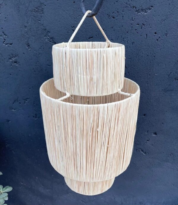 Moroccan chandelier Lampshade, Floor lamp, Handmade Rattan Woven Pendant Light - Image 4