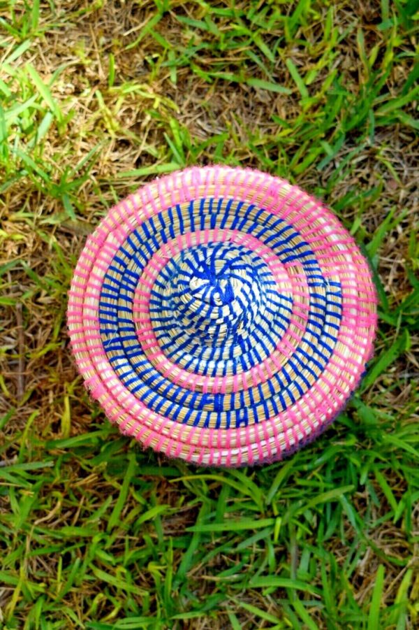 Moroccan handmade berber storage basket with a lid, Moroccan box, boho decor - Image 5