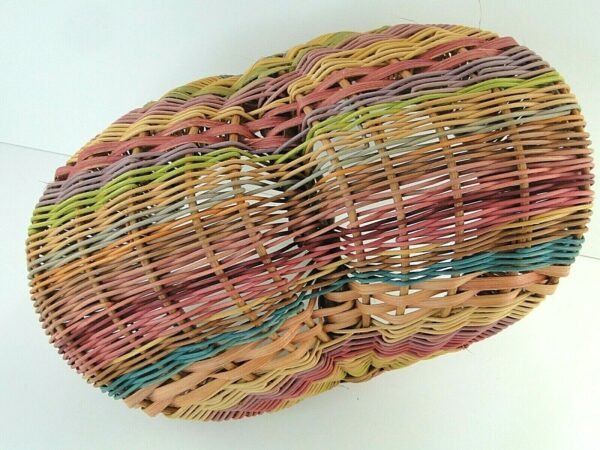 Multi Color Buttocks Basket Boho Farmhouse Country - Image 6