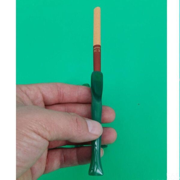 Natural Brazil agate jade bamboo filter cigarette holder washable - Image 4