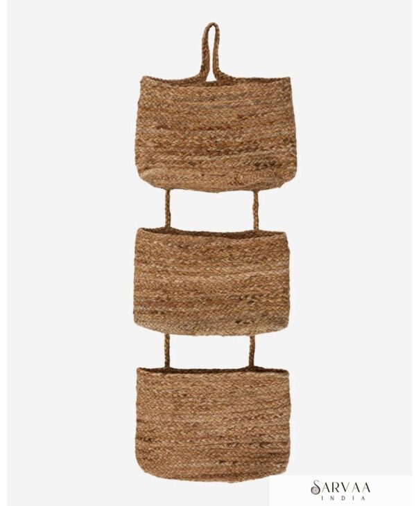 Natural Jute hanging basket for fall,hanging basket for dried flower &home decor - Image 3