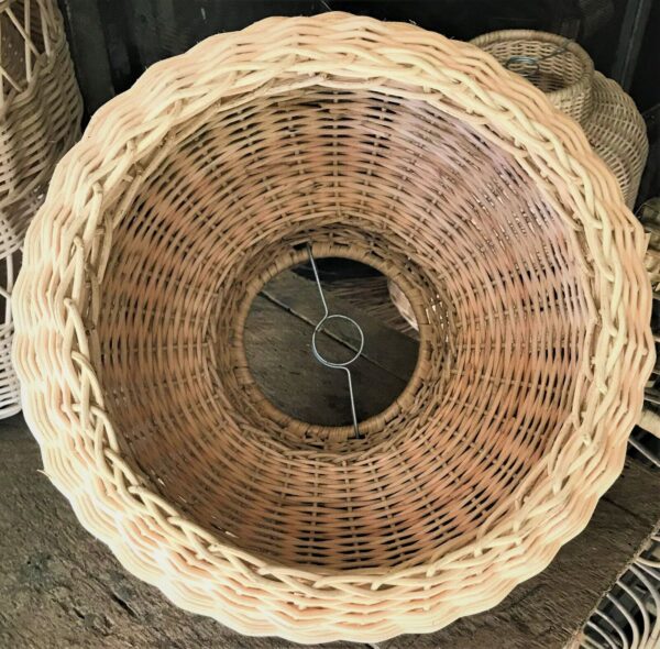 Natural Rattan Lamp Shade cane wicker hanging Pendant Light fitting 12 - Image 4