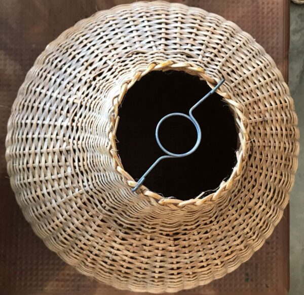 Natural Rattan Lamp Shade cane wicker hanging Pendant Light fitting 14 - Image 5