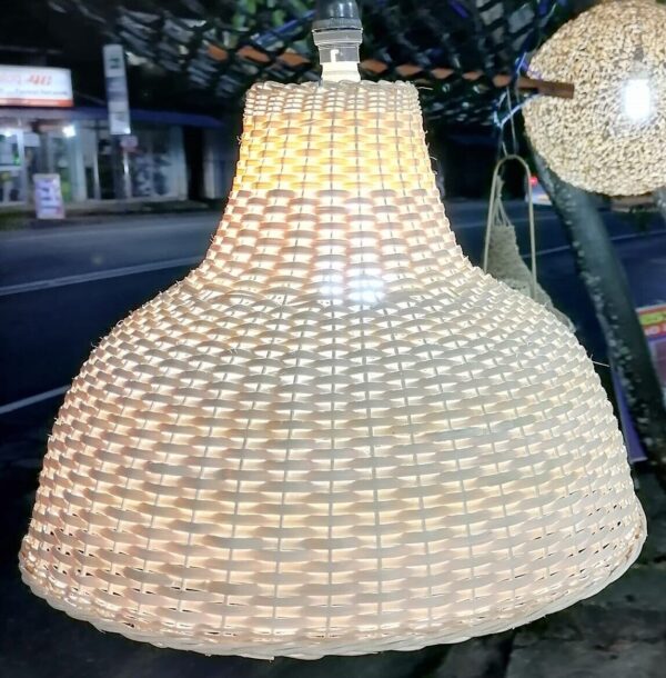 Natural Rattan Lamp Shade cane wicker hanging Pendant Light fitting 14